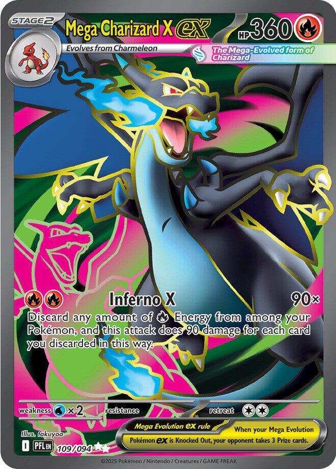 Mega Charizard X ex-109/094-ME02: Phantasmal Flames (PFL)