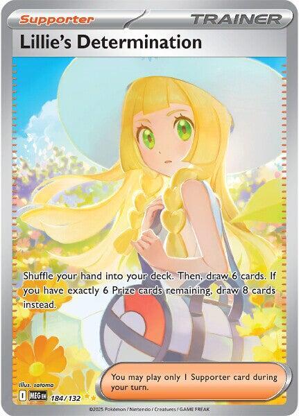 Lillie's Determination-184/132-ME01: Mega Evolution (MEG)