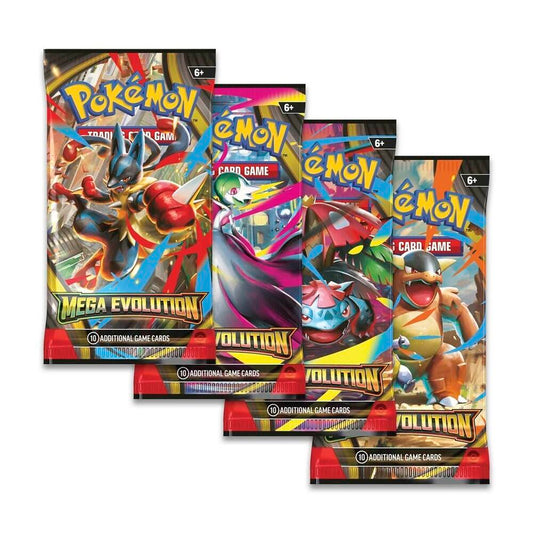 Mega Evolution Booster Pack Art Bundle [Set of 4] - ME01: Mega Evolution (MEG)