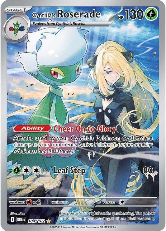 Cynthia's Roserade-184/182-SV10: Destined Rivals (DRI)