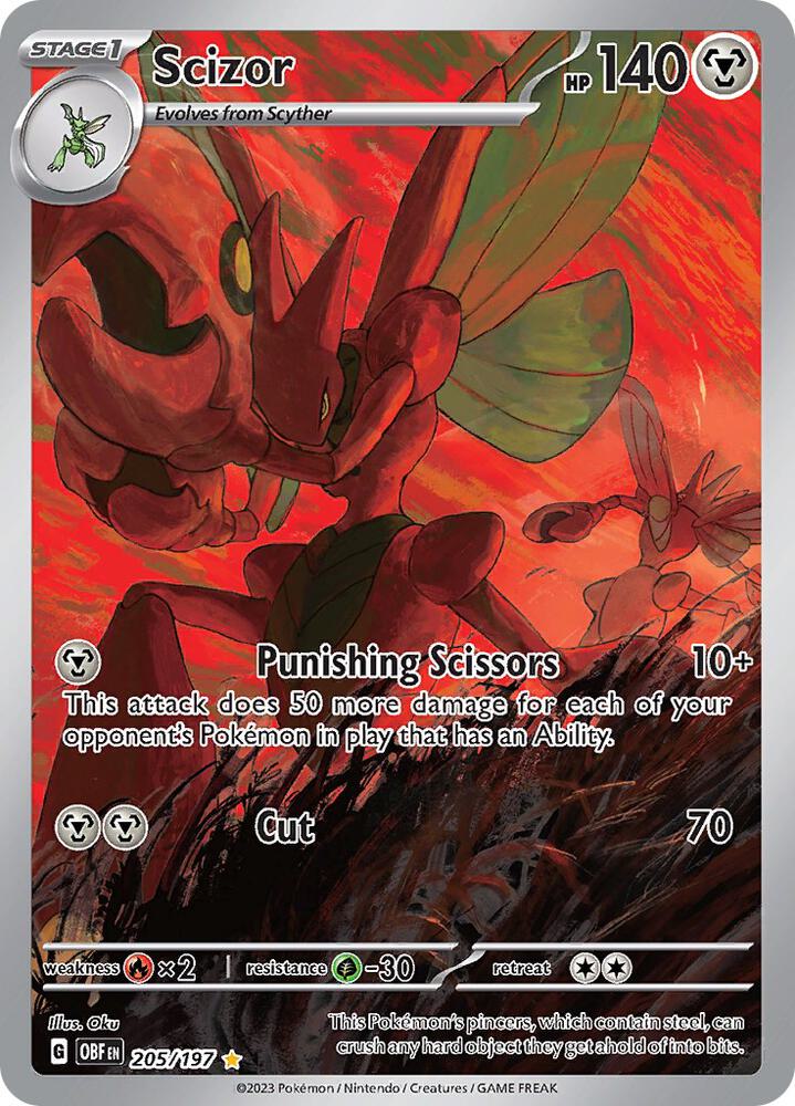Scizor-205/197-SV03: Obsidian Flames (OBF)