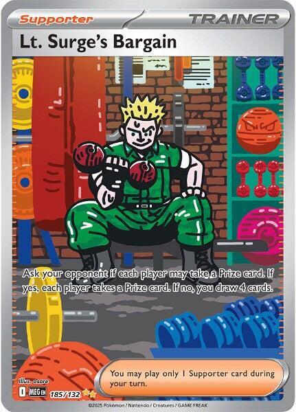 Lt. Surge's Bargain-185/132-ME01: Mega Evolution (MEG)